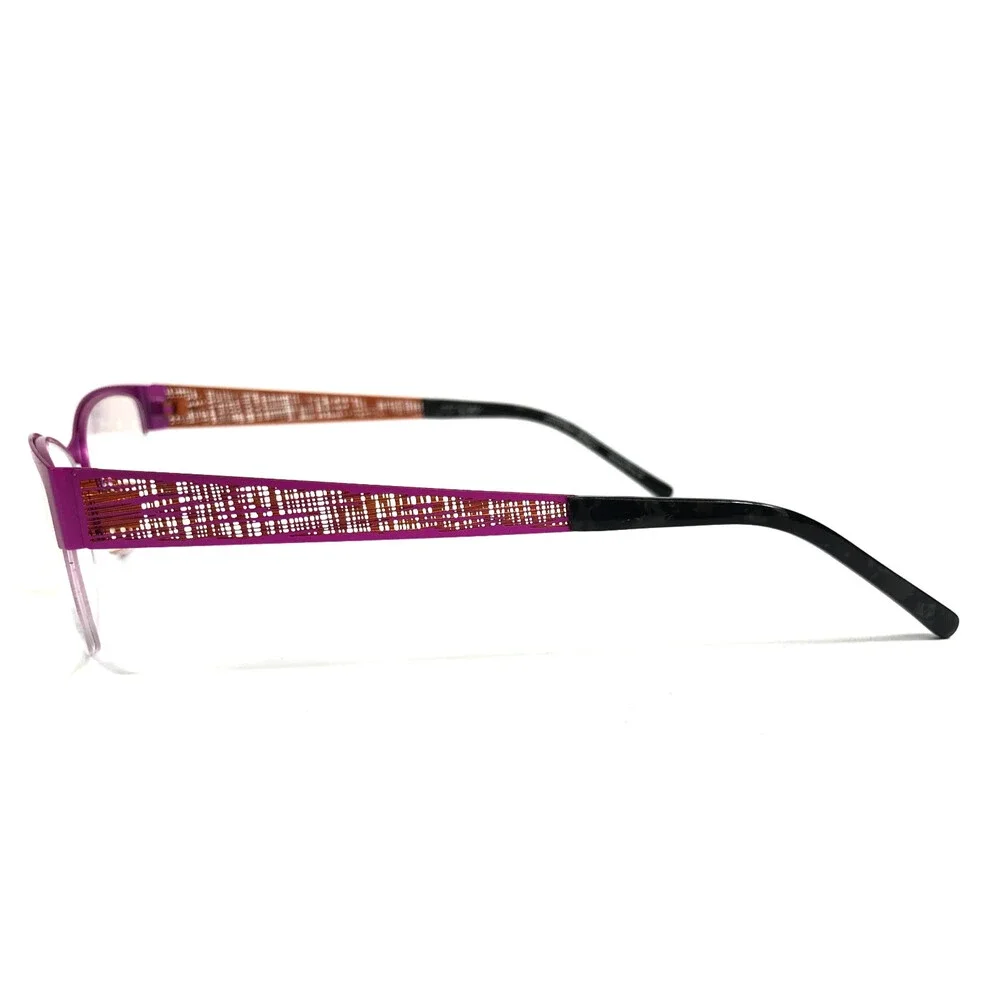 J.F. Rey Eyeglasses Frames JF2587 8060 Pink Orange Cat Eye Half Rim 54-17-140